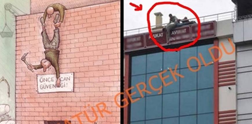 İş Güvenliği Karikatürleri