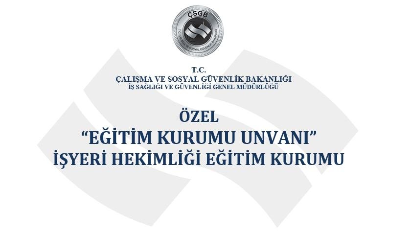 İşyeri Hekimliği Tabelası