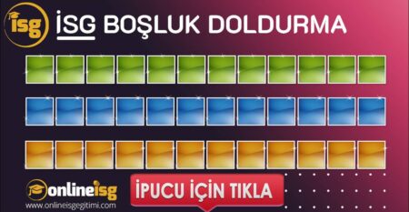 İSG Profesyonelleri için Boşluk Doldurma | Kasım