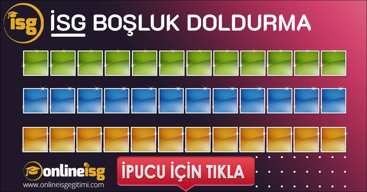 İSG Profesyonelleri için Boşluk Doldurma | Kasım