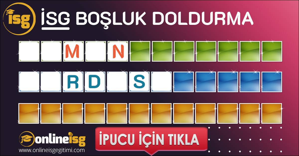 Boşluk Doldurma Yarışması Çalışanlar | Ocak