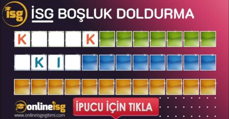 İş Güvenlliği Boşluk Doldurma Çalışanlar | Aralık